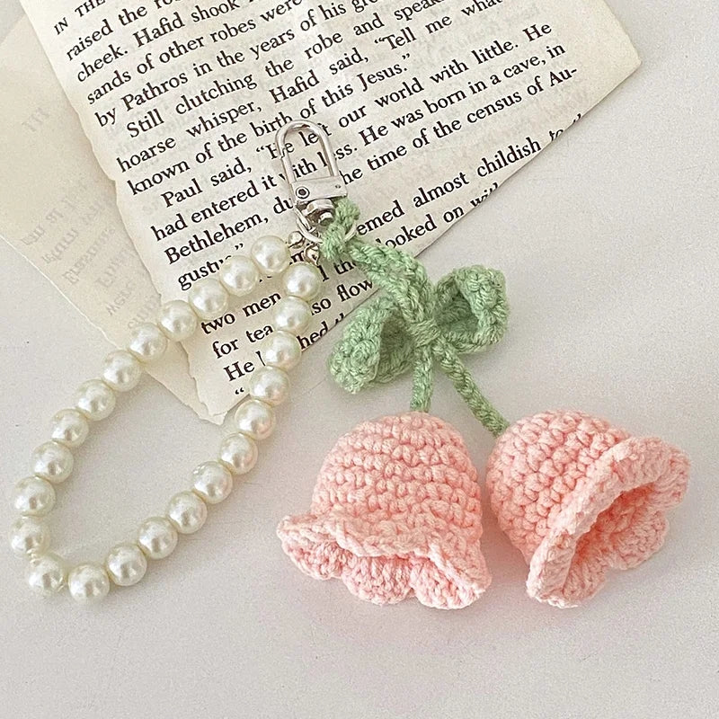 Lily of the Valley Crochet Keychain